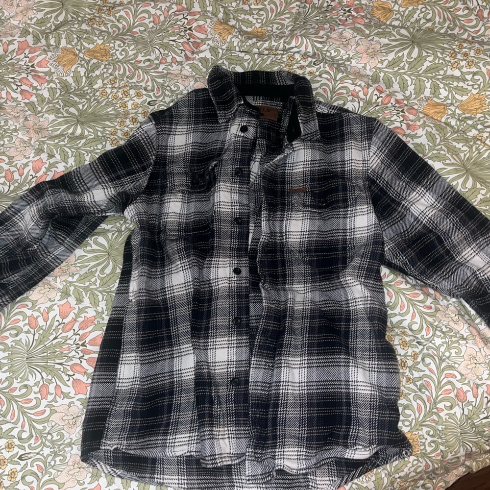 Orvis Black and White Checkered Shirt
